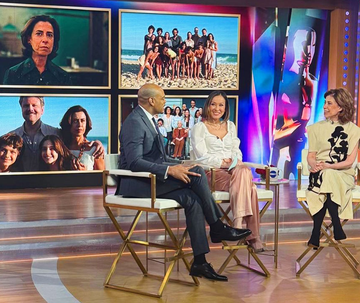 Fernanda Torres participa do “Good Morning America” e promove “Ainda Estou Aqui” nos EUA