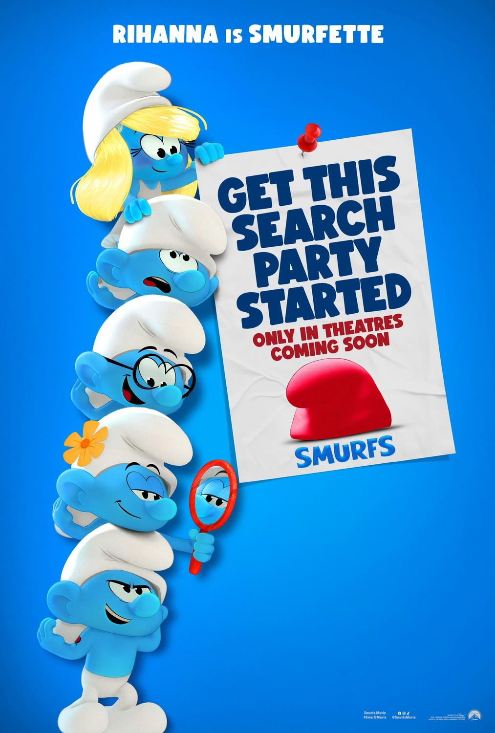 Rihanna dubla Smurfette e assina trilha do novo filme dos Smurfs. Veja o trailer