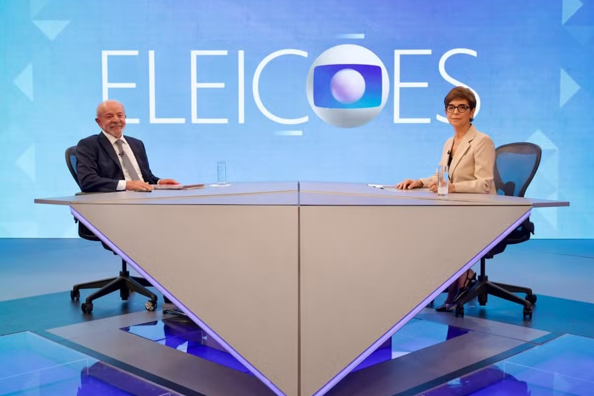 Sabatina de Lula na TV Globo lidera audiência na Grande SP com 24,8 pontos de média